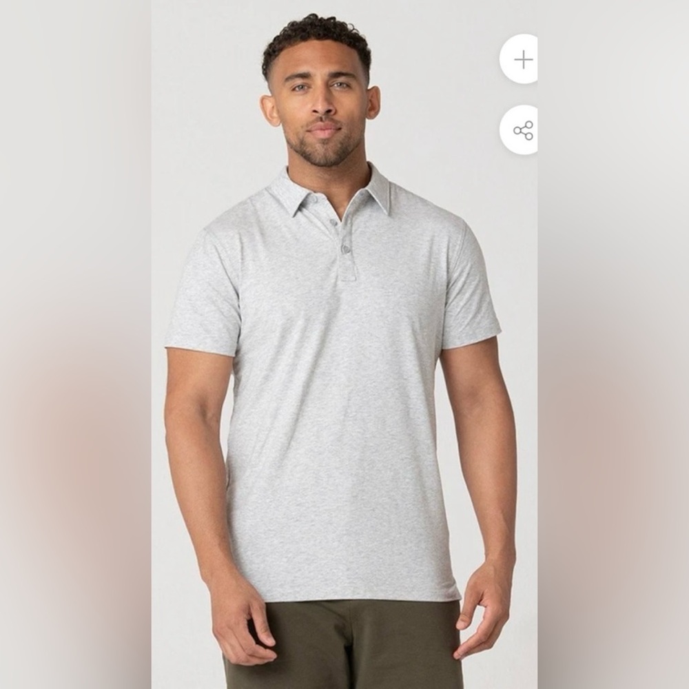 Swet Tailor All In Polo in Heather Grey
